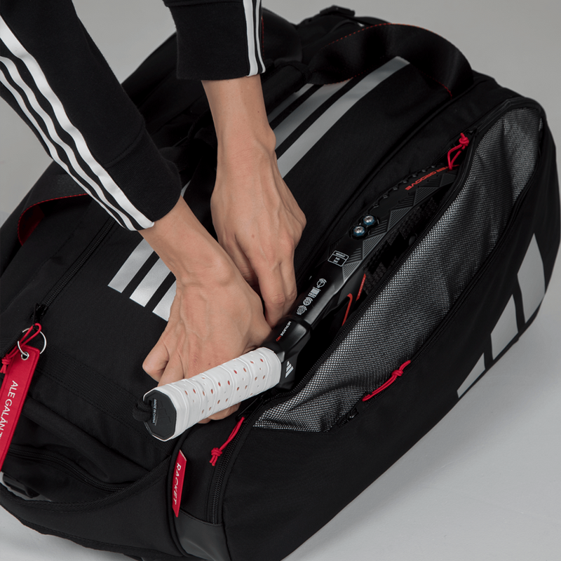 Load image into Gallery viewer, Racket Bag Multigame Black/Red 3.4- Ale Galán
